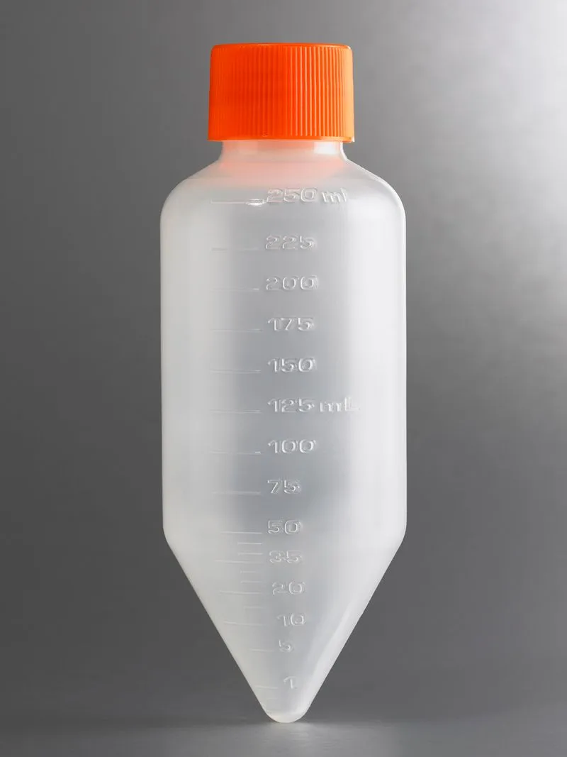 Corning® 250 mL PP Centrifuge Tubes with Plug Seal Cap, Sterile, 6/Pack, 102/Case