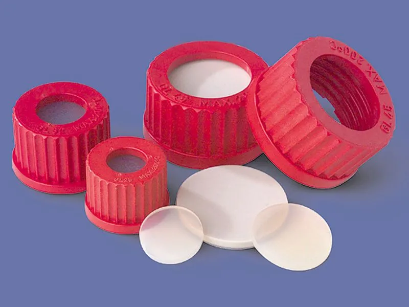 Corning® PTFE Faced Silicone Septa for GL25 Open Top PBT Screw Cap