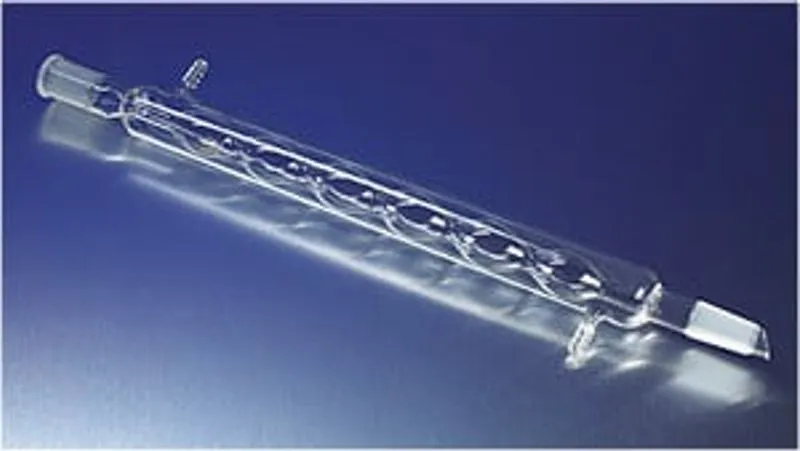PYREX® 5 Bulb Allihn Condensers, Drip Tip, with 24/40 Standard Taper Outer and Inner Joints