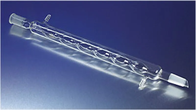 PYREX® 8 Bulb Allihn Condensers, Drip Tip, with 24/40 Standard Taper Outer and Inner Joints