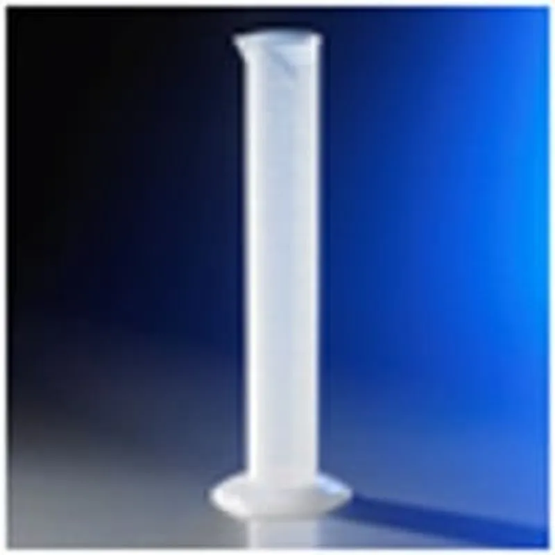 Corning® Single Metric Scale, 2L Reusable Plastic Graduated Cylinder, Polypropylene, TC with Funnel Top
