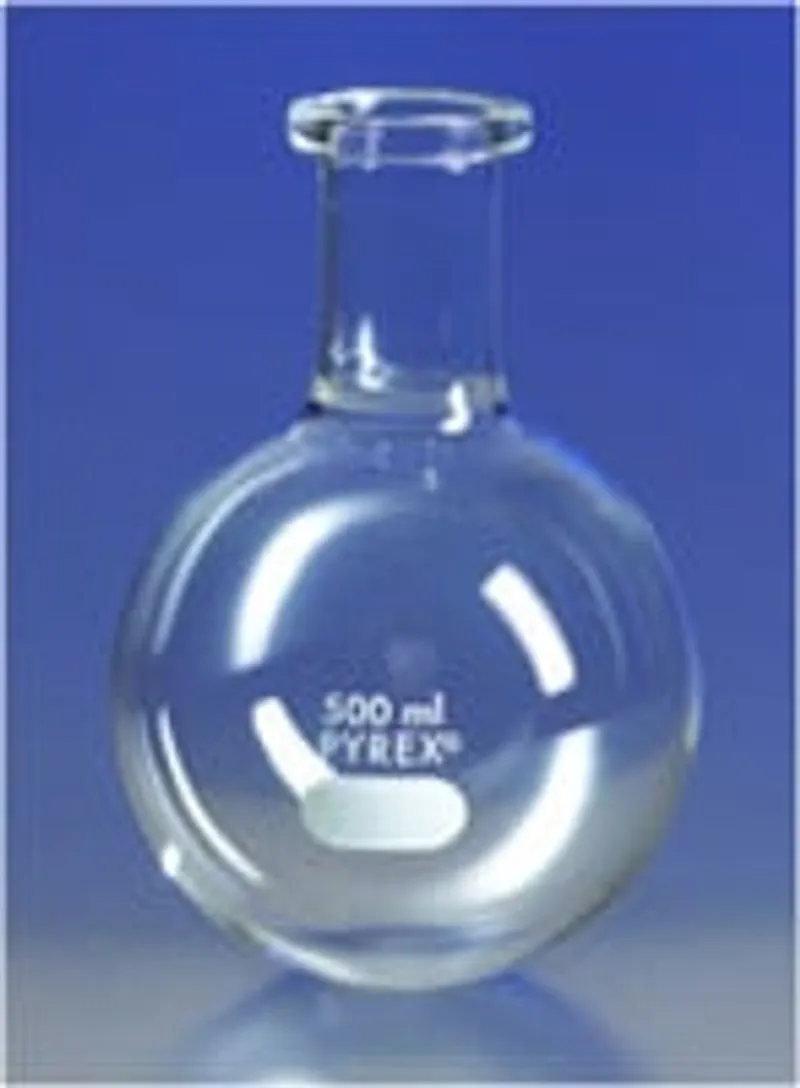 PYREX® 3L Short Ring Neck Boiling Flask, Round Bottom