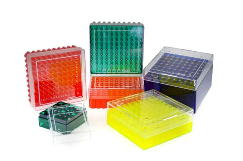 Coloured Polycarbonate Cryogenic Storage Boxes
